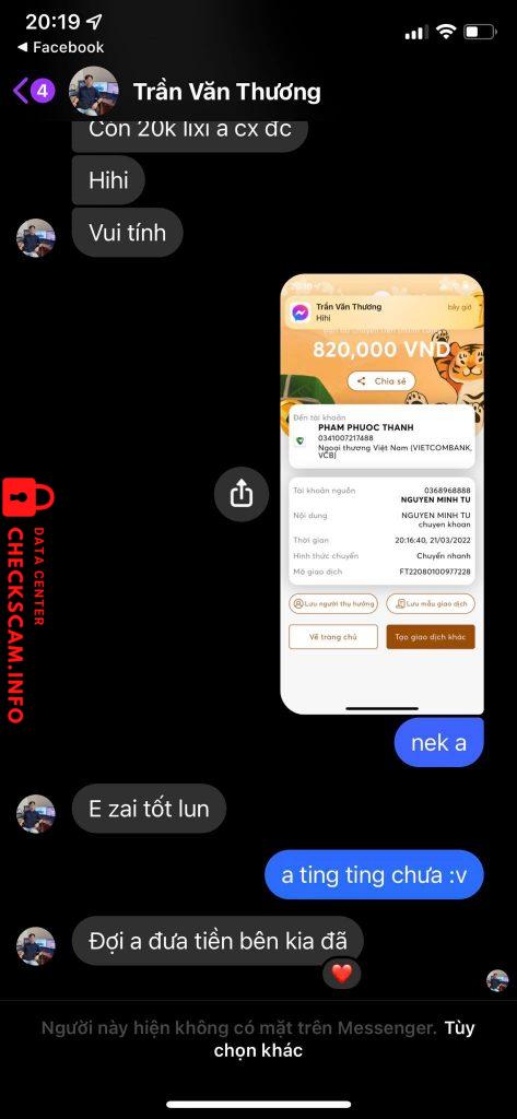 Preuves contre Trần Văn Thương