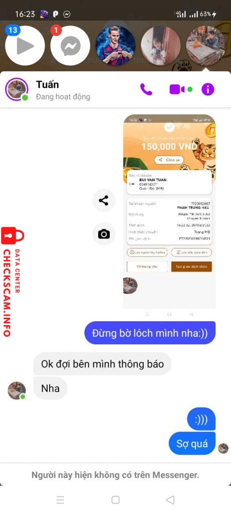 Preuves contre BUI VAN TUAN