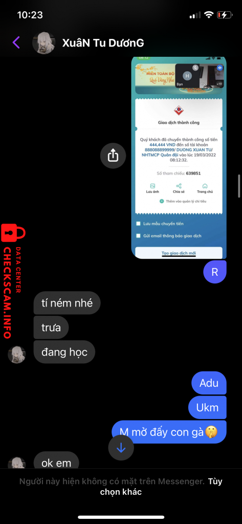 Preuves contre Duong xuan tu