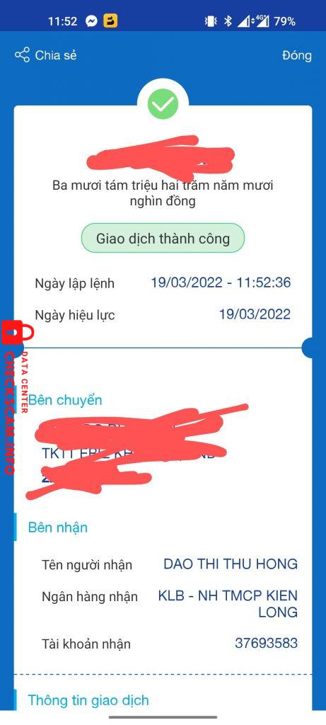 Preuves contre DAO THI THU HONG