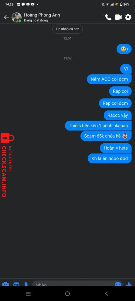 Preuves contre Hoàng Phong Anh