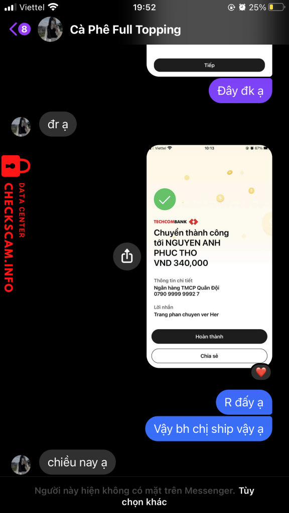 Preuves contre Nguyen anh phuc tho