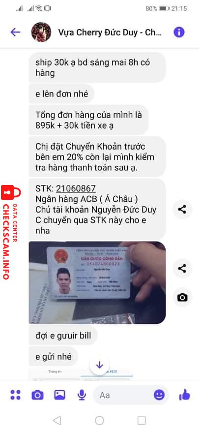 Preuves contre Nguyễn Đức Duu