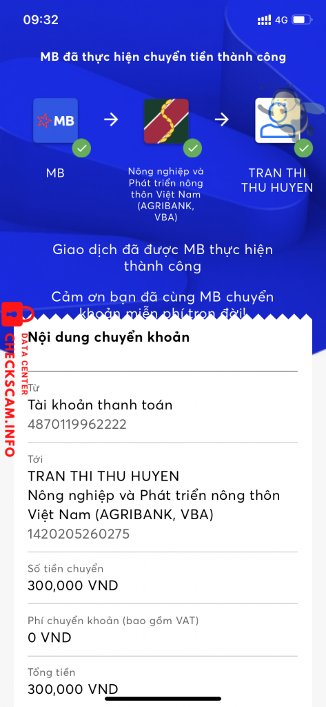 Preuves contre Trần Thị Thu Huyền
