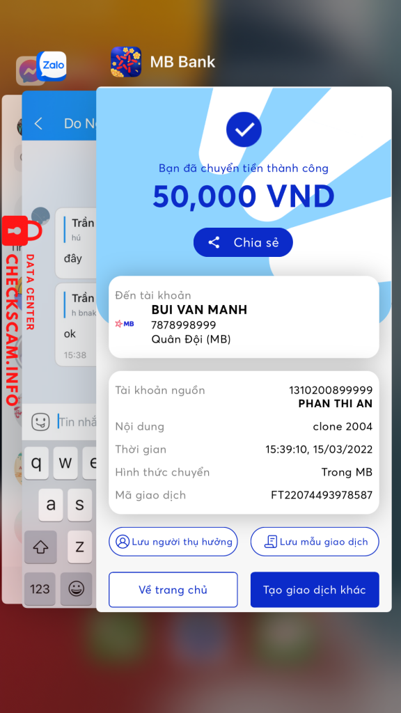 Preuves contre BUI VAN MANH