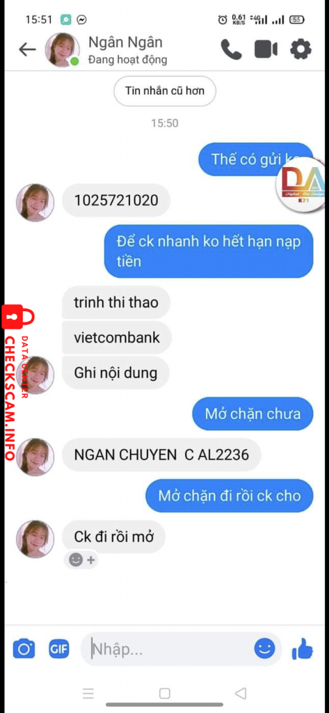 Preuves contre TRINH THI THAO