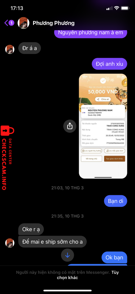 Preuves contre Nguyễn Phương Nam