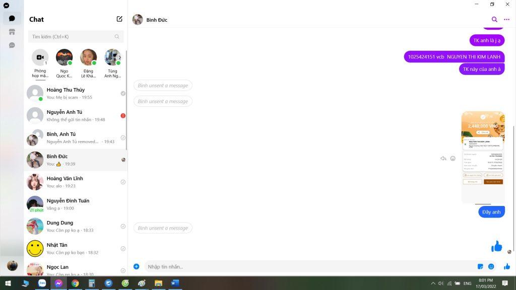 Preuves contre Nguyễn Thị Kim Lanh