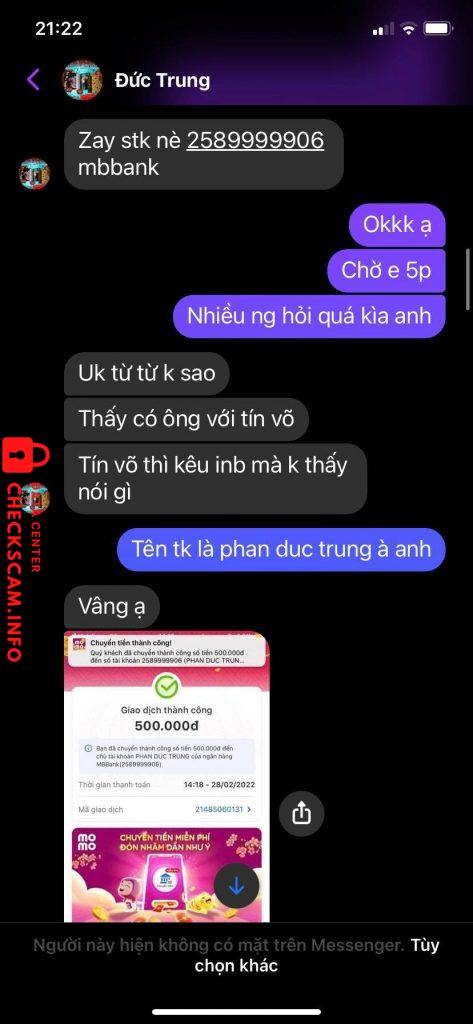 Preuves contre PHAN DUC TRUNG