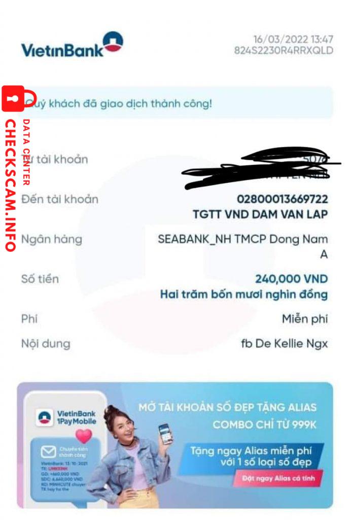 Preuves contre Đàm Văn Lập