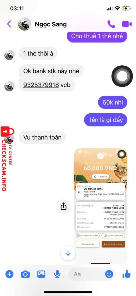 Ebidensya laban sa Vu thanh toan
