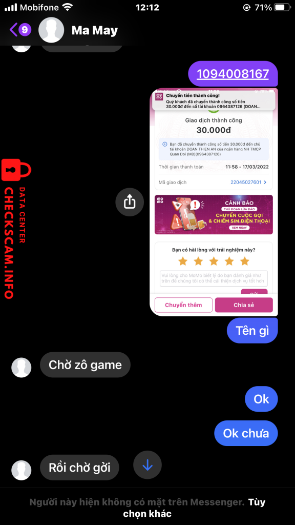 Ebidensya laban sa Trần Văn Minh