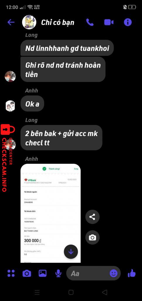 Ebidensya laban sa Bùi thanh long