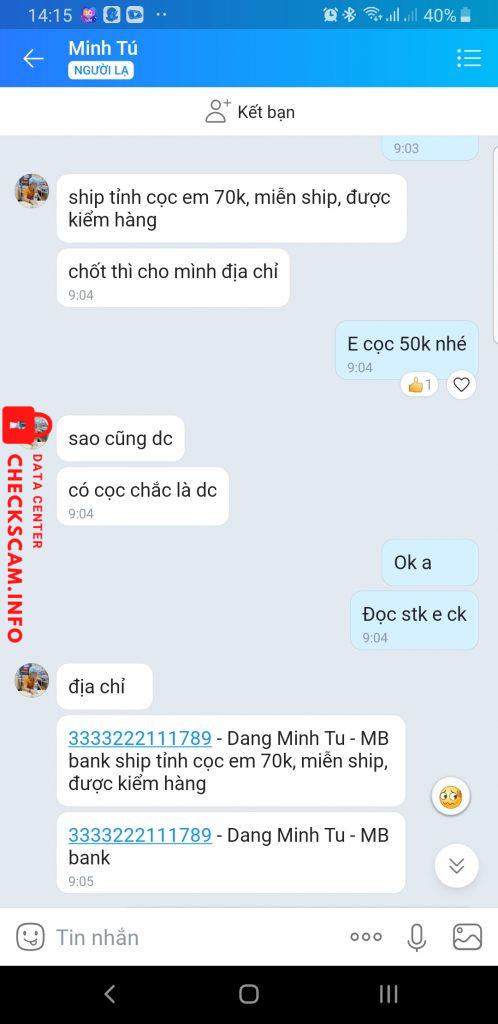 Ebidensya laban sa DANG MINH TU