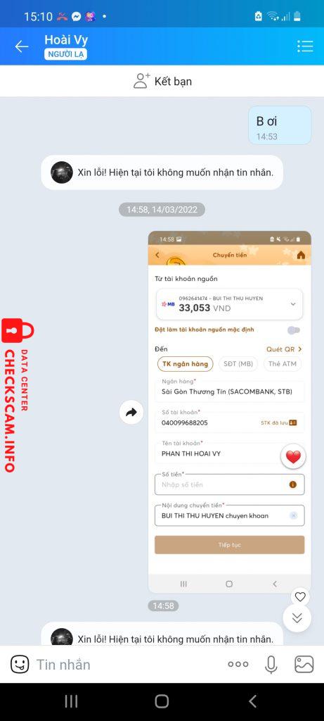 Ebidensya laban sa Phan Thi Hoai Vy