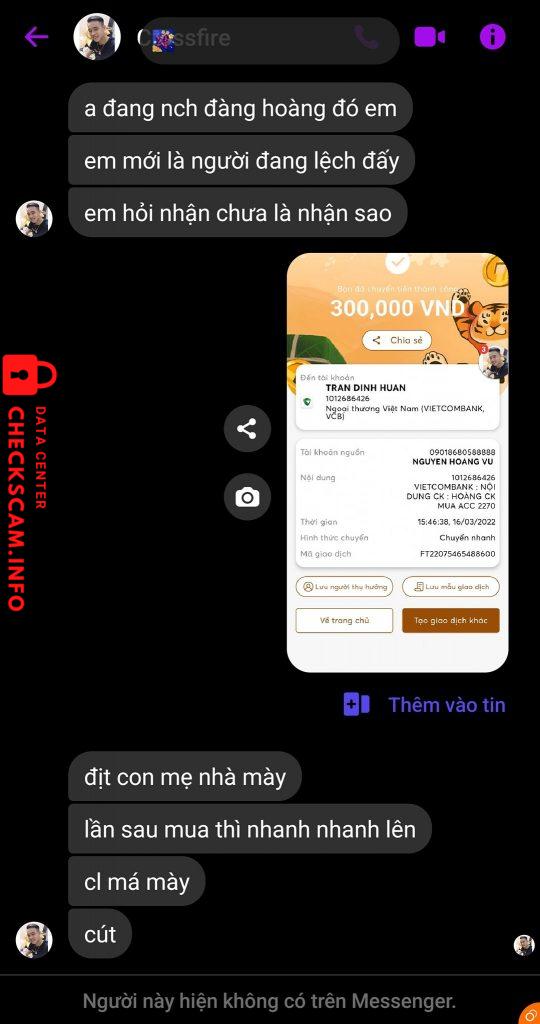 Bukti melawan Tran Dinh Huan