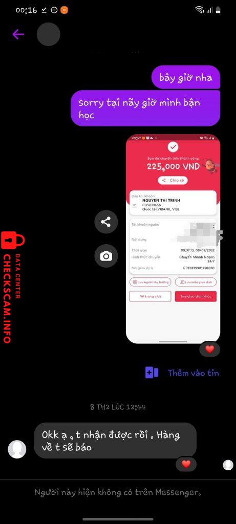 ဆန့်ကျင်သက်သေ NGUYEN THI TRINH