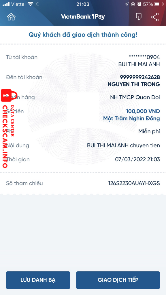 ဆန့်ကျင်သက်သေ Nguyen thi trong