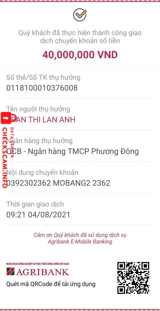 Ebidensya laban sa TRÂN THỊ LAN ANH