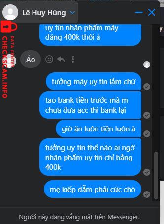 Ebidensya laban sa LÊ HUY HÙNG