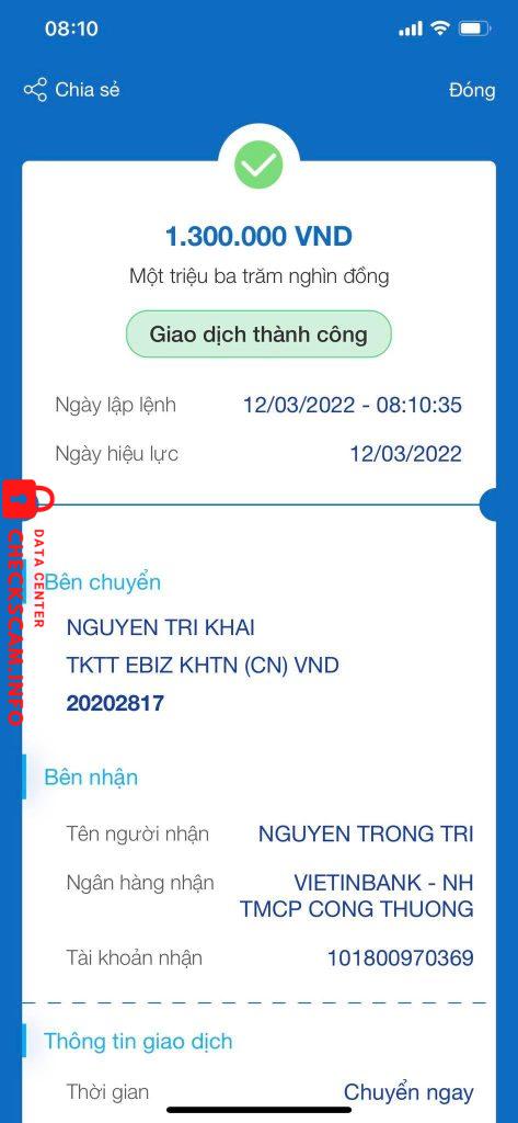 Ebidensya laban sa nguyễn trọng trí