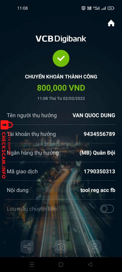 针对的证据 Van Quoc Dung