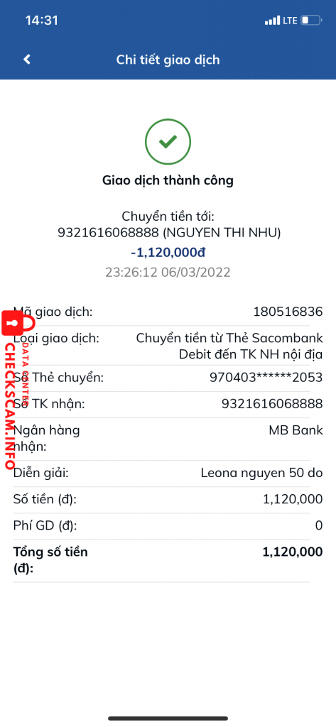 ဆန့်ကျင်သက်သေ NGUYEN THI NHU