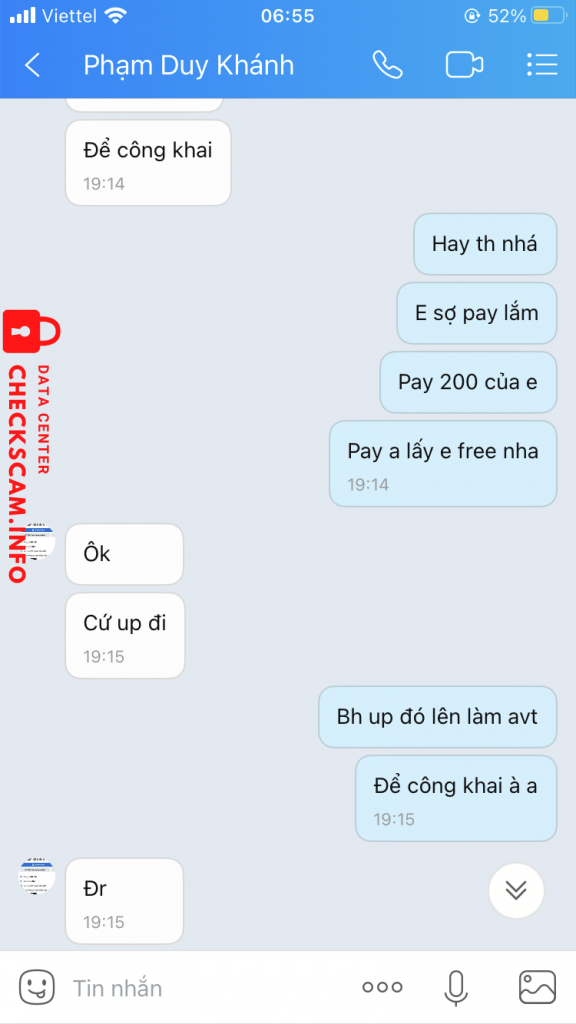 Evidence against Phạm Duy Khánh