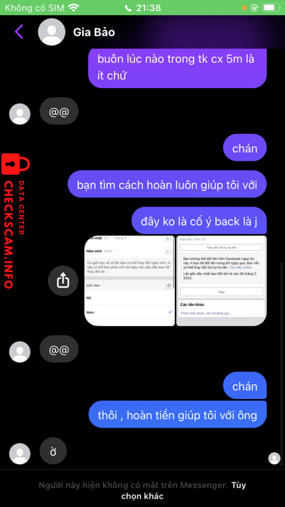 Ebidensya laban sa Trần Văn Gia Bảo