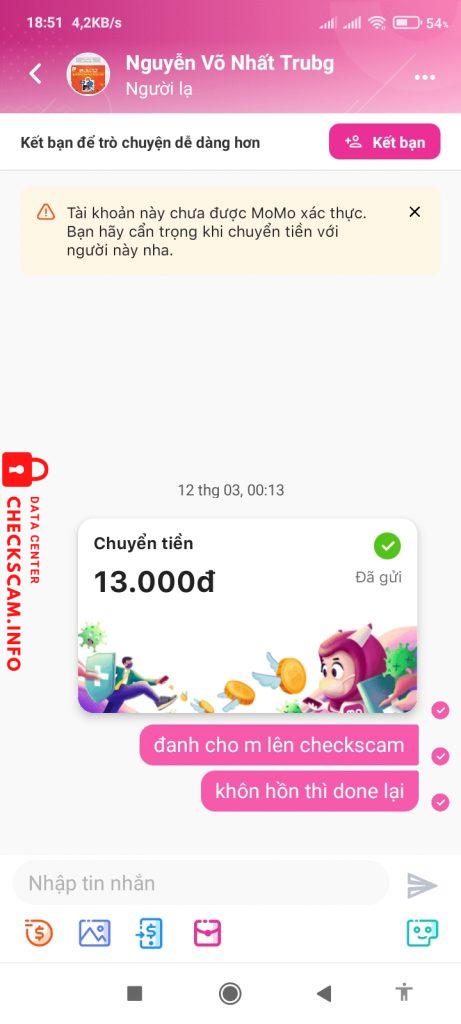 针对的证据 Nguyễn Võ Nhất Trung