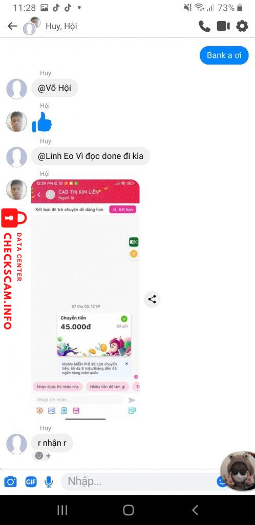 Ebidensya laban sa CAO THỊ KIM LIÊN