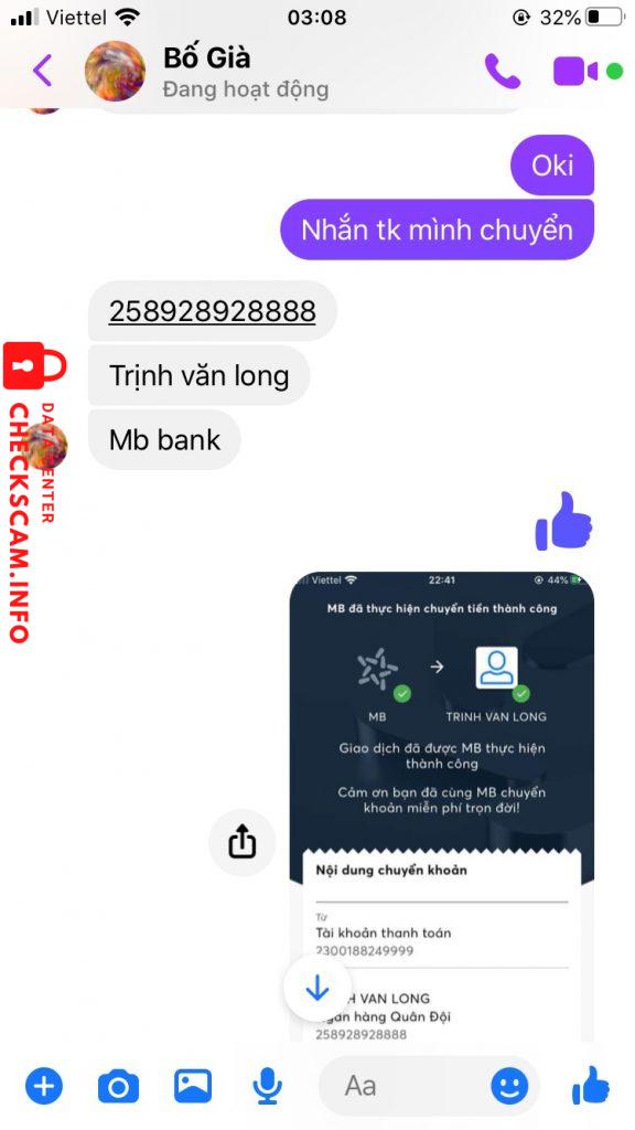Ebidensya laban sa Trịnh Văn Long