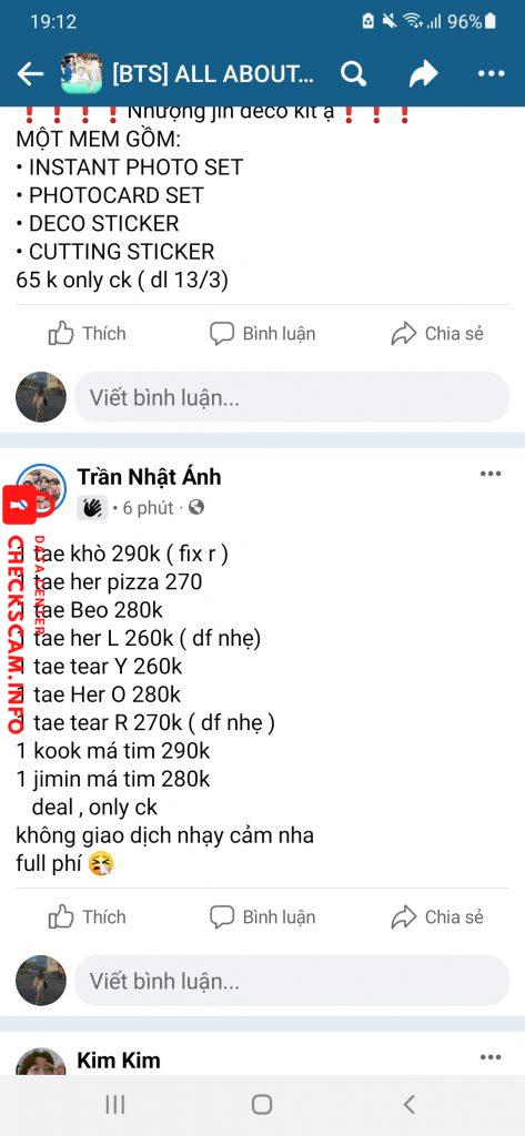 Ebidensya laban sa Vuong Thuy Tien