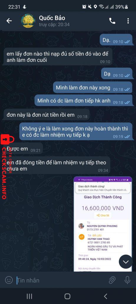 ဆန့်ကျင်သက်သေ Huynh van thao