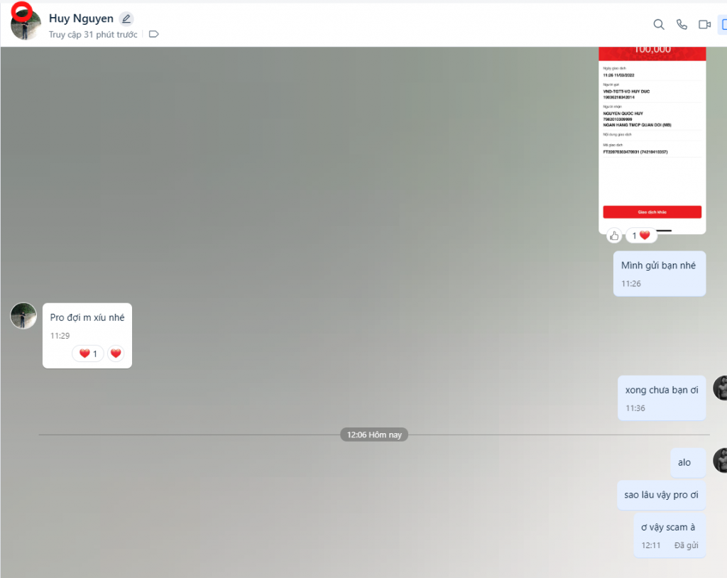 ဆန့်ကျင်သက်သေ Nguyen quoc huy