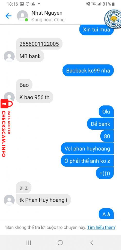 Ebidensya laban sa Phan Huy Hoang