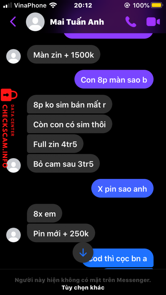 対する証拠 Mai Tuấn Anh