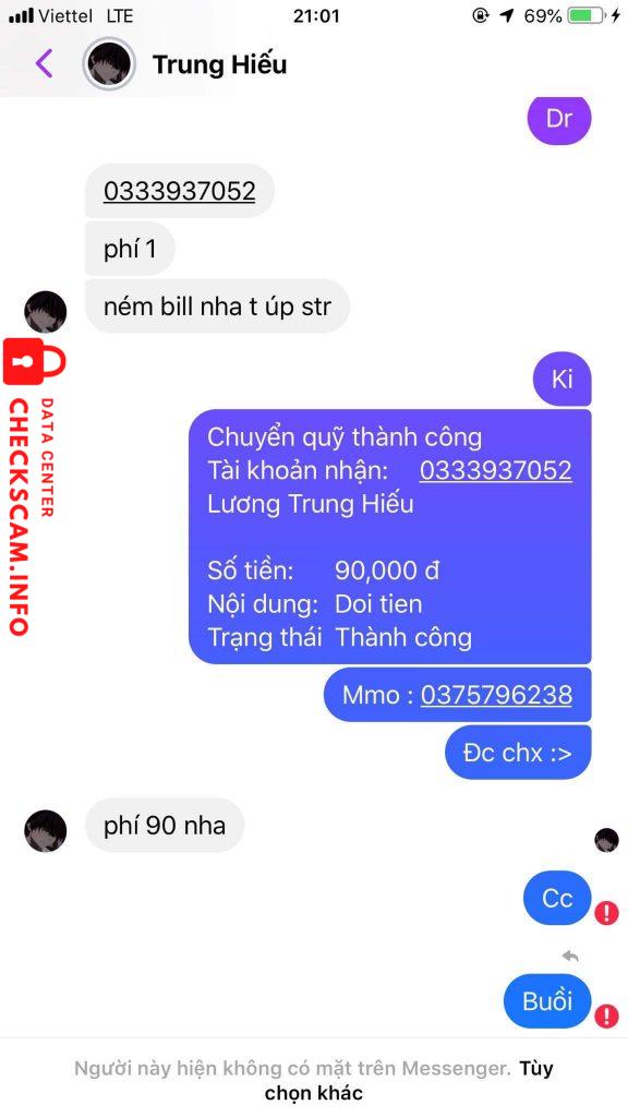 ဆန့်ကျင်သက်သေ Luong Trung Hieu