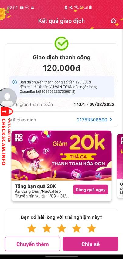 Ebidensya laban sa VŨ VĂN TOÀN