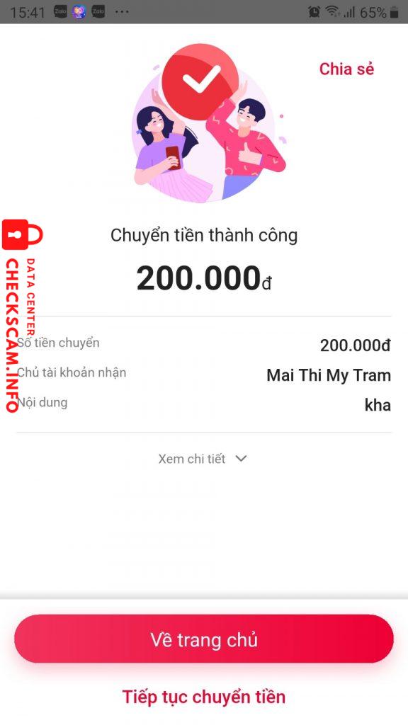 Ebidensya laban sa MAI THI MY TRAM