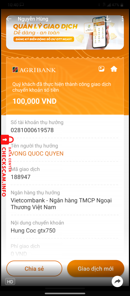 Ebidensya laban sa VONG QUOC QUYEN