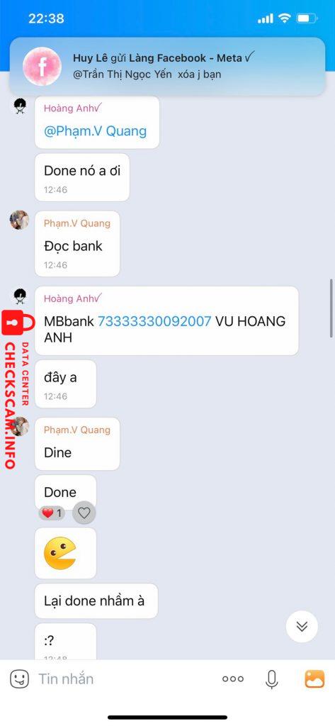 针对的证据 Vũ Hoàng Anh