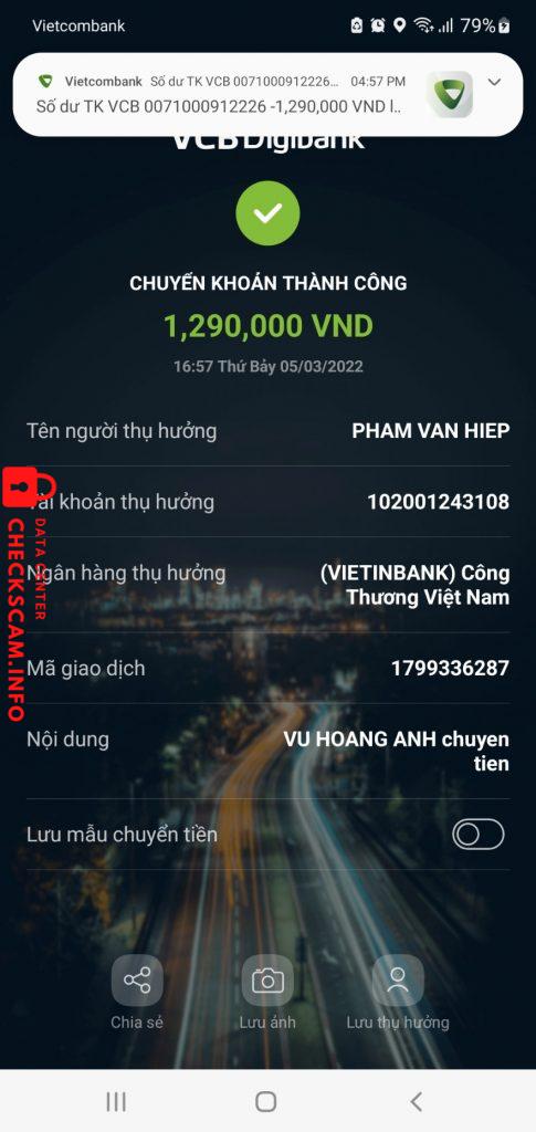 Ebidensya laban sa PHẠM VĂN HIỆP