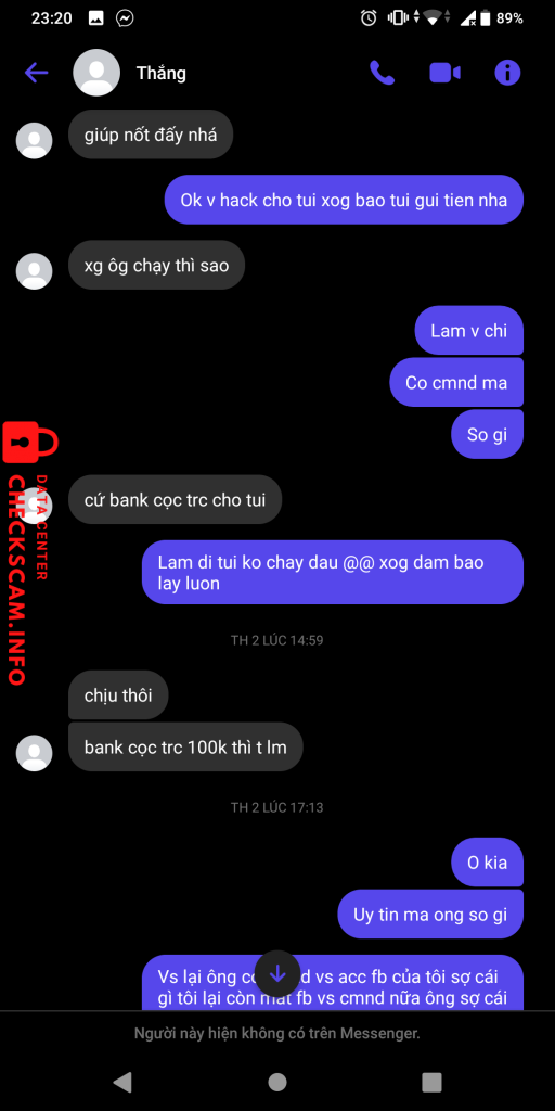 ဆန့်ကျင်သက်သေ NGUYỄN VIỆT THẮNG