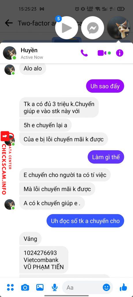 Ebidensya laban sa Vũ Phạm Tiến