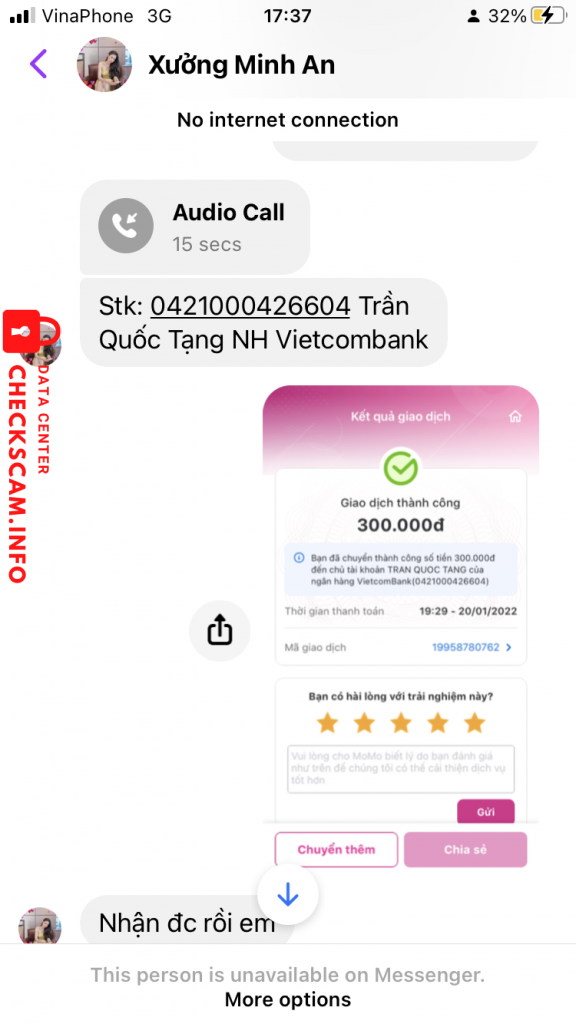 Ebidensya laban sa Trần Quốc Tạng