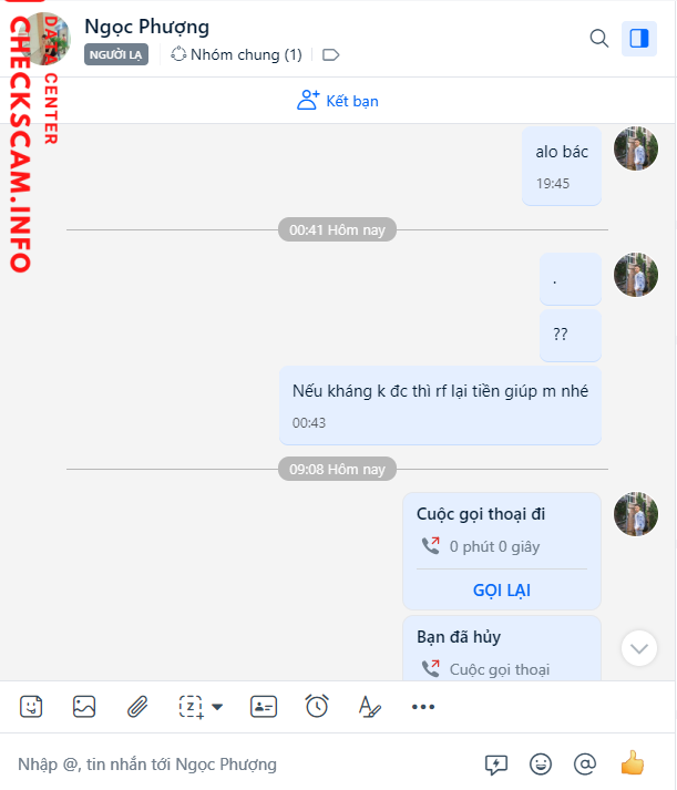 Bằng chứng chống lại NGUYEN THI NGOC PHUON