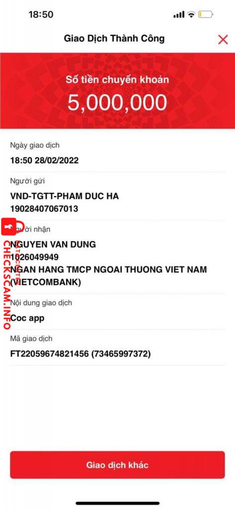 Bằng chứng chống lại Nguyễn Văn Dũng