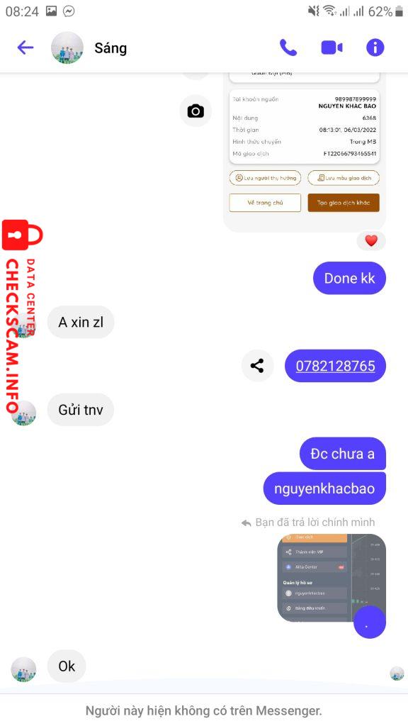 Ebidensya laban sa Nguyễn Văn Sáng