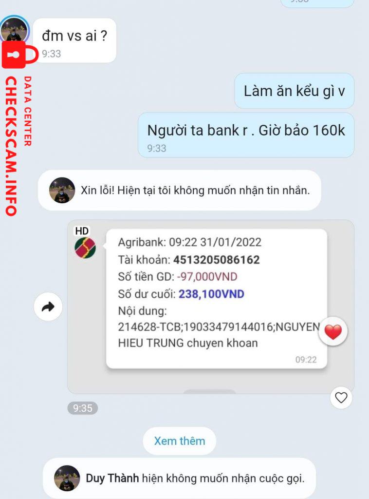 Ebidensya laban sa ĐÀO DUY THÀNH